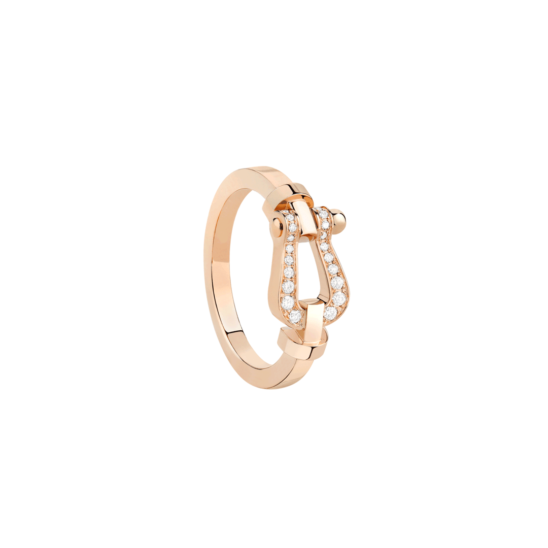 FRED Force 10 18k Rose Gold and Diamond Medium Model Ring