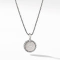 David Yurman Initial S Charm Necklace with Diamonds