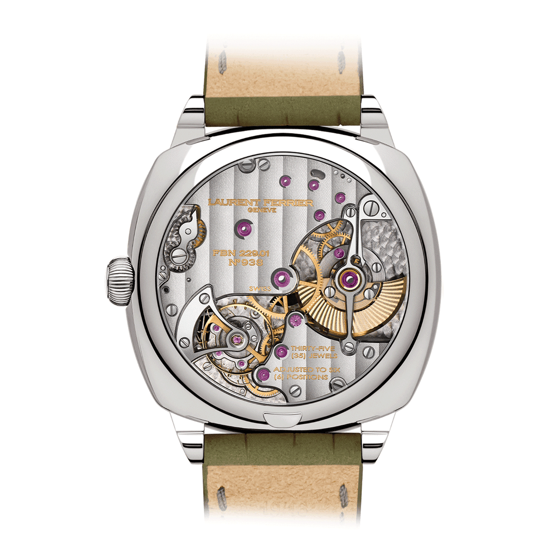 Laurent Ferrier Square Micro‑Rotor Retro Silvery White LCF013.AC.G3N