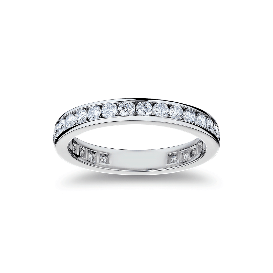 Platinum and 1.11 Total Weight Diamond Eternity Band