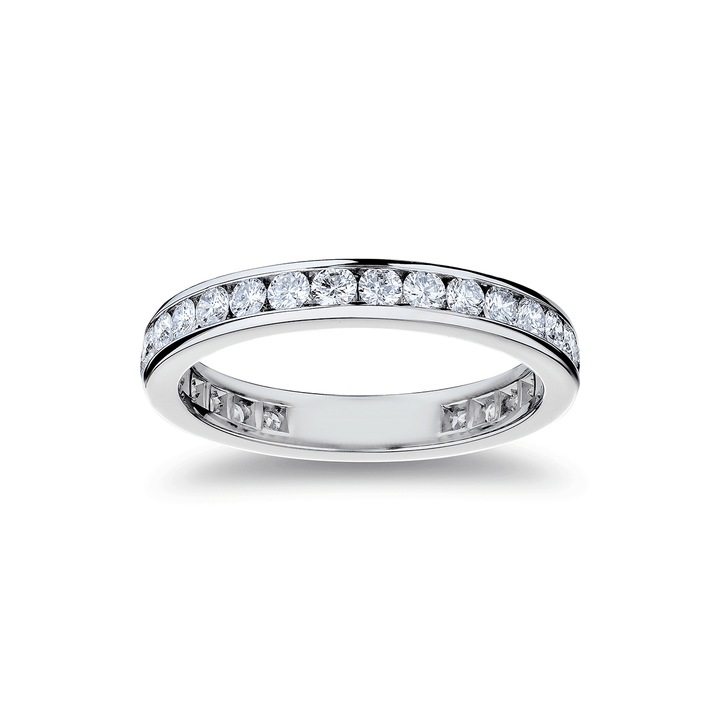Platinum and 1.11 Total Weight Diamond Eternity Band