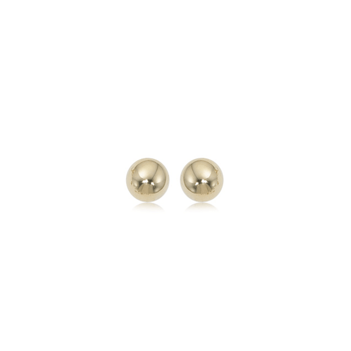 Classic 14k Yellow Gold Ball Stud Earrings