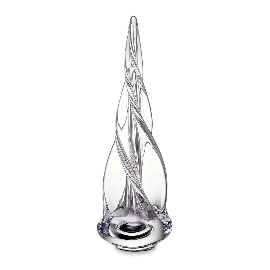Simon Pearce Spiral Four Sided Evergreen 16 Inch