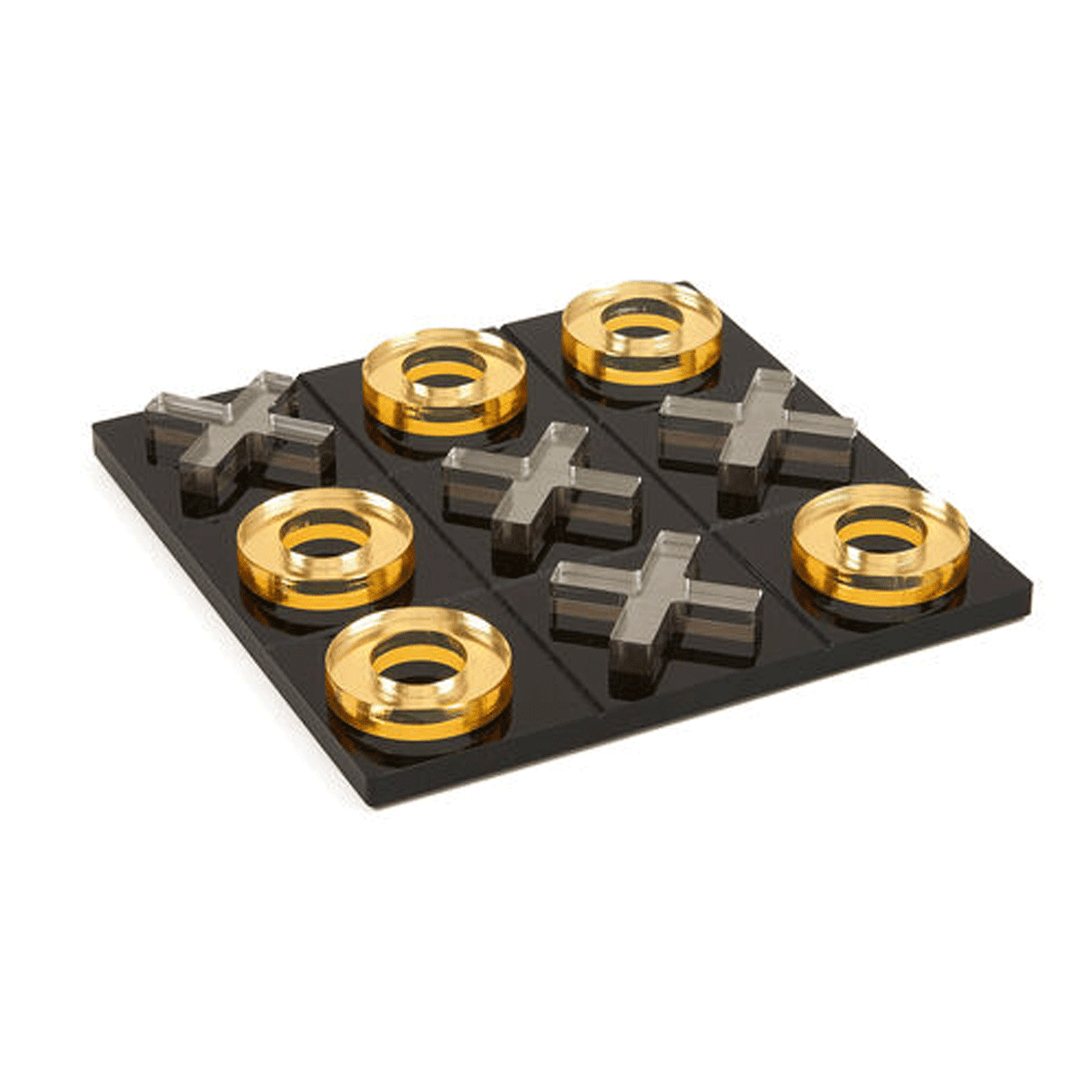 Tic Tac Toe Black and Gold