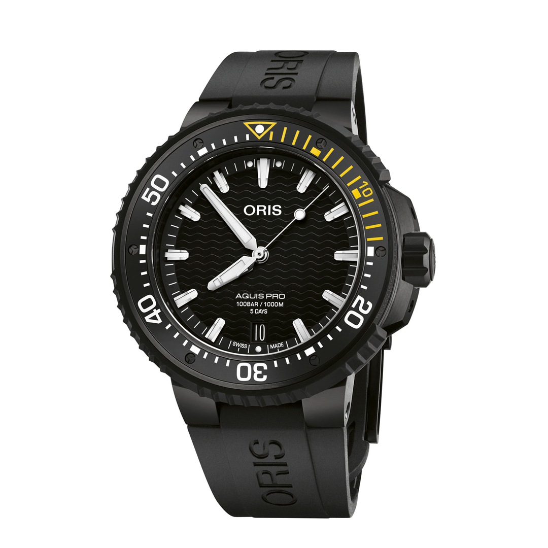 Oris Aquis Pro Date Calibre 400 Titanium 49.50mm Black Rubber Strap
