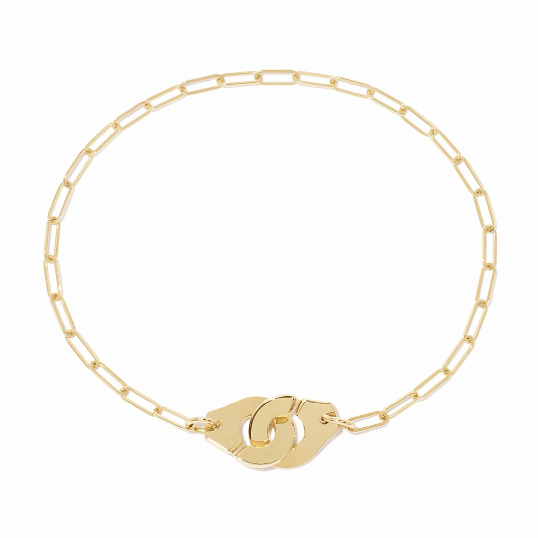Dinh Van Menottes 18k Yellow Gold Small Chain Bracelet