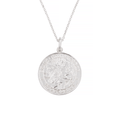 Sterling Silver St. Christopher Large Medal