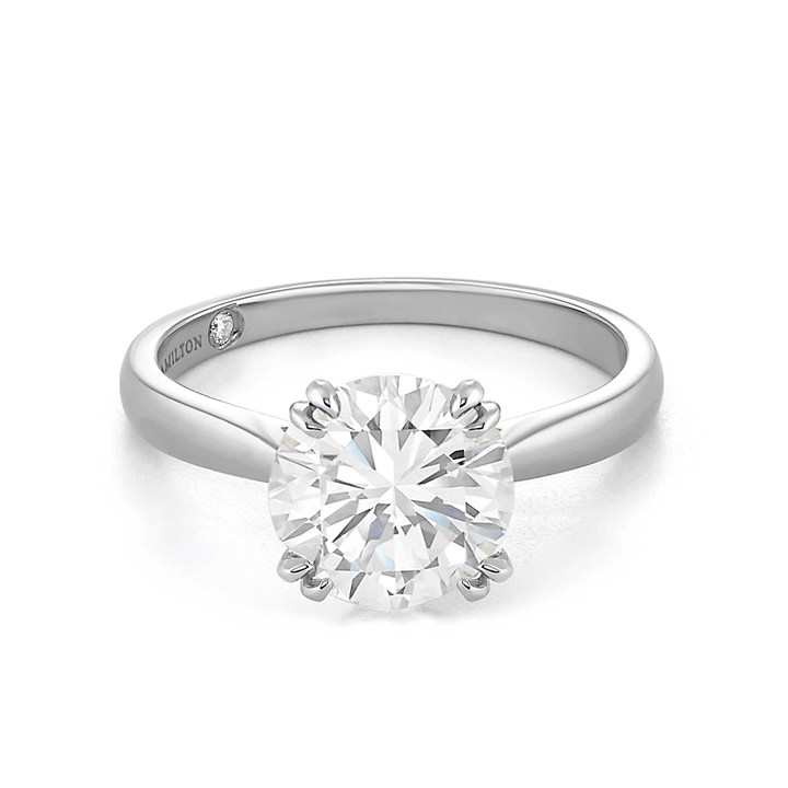 Hamilton Centennial Platinum and 2.30 Total Weight Diamond Engagement Ring