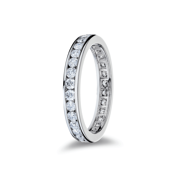 Platinum and 1.11 Total Weight Diamond Eternity Band