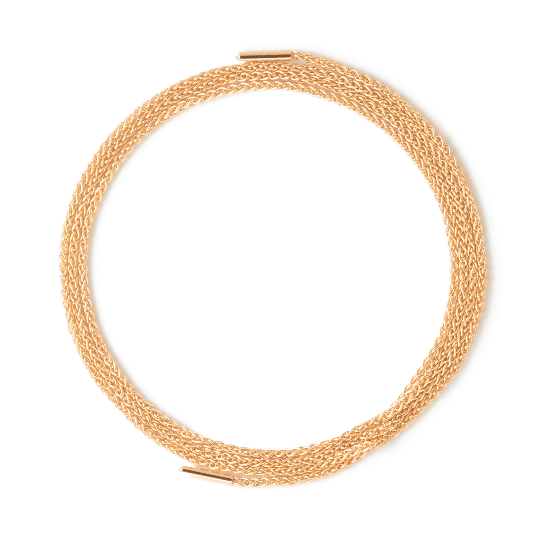 Nouvel Heritage Latch 18k Rose Gold Diamond Chain