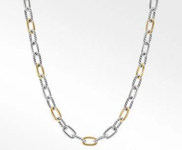 David Yurman Madison Chain Necklace with 18k Yellow Gold, 8.5mm