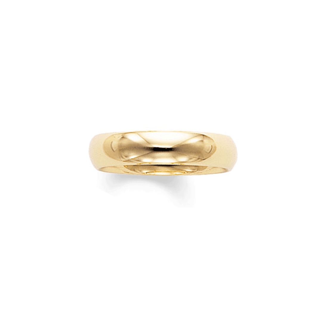 14k Yellow Gold 5mm Comfort Fit Wedding Band