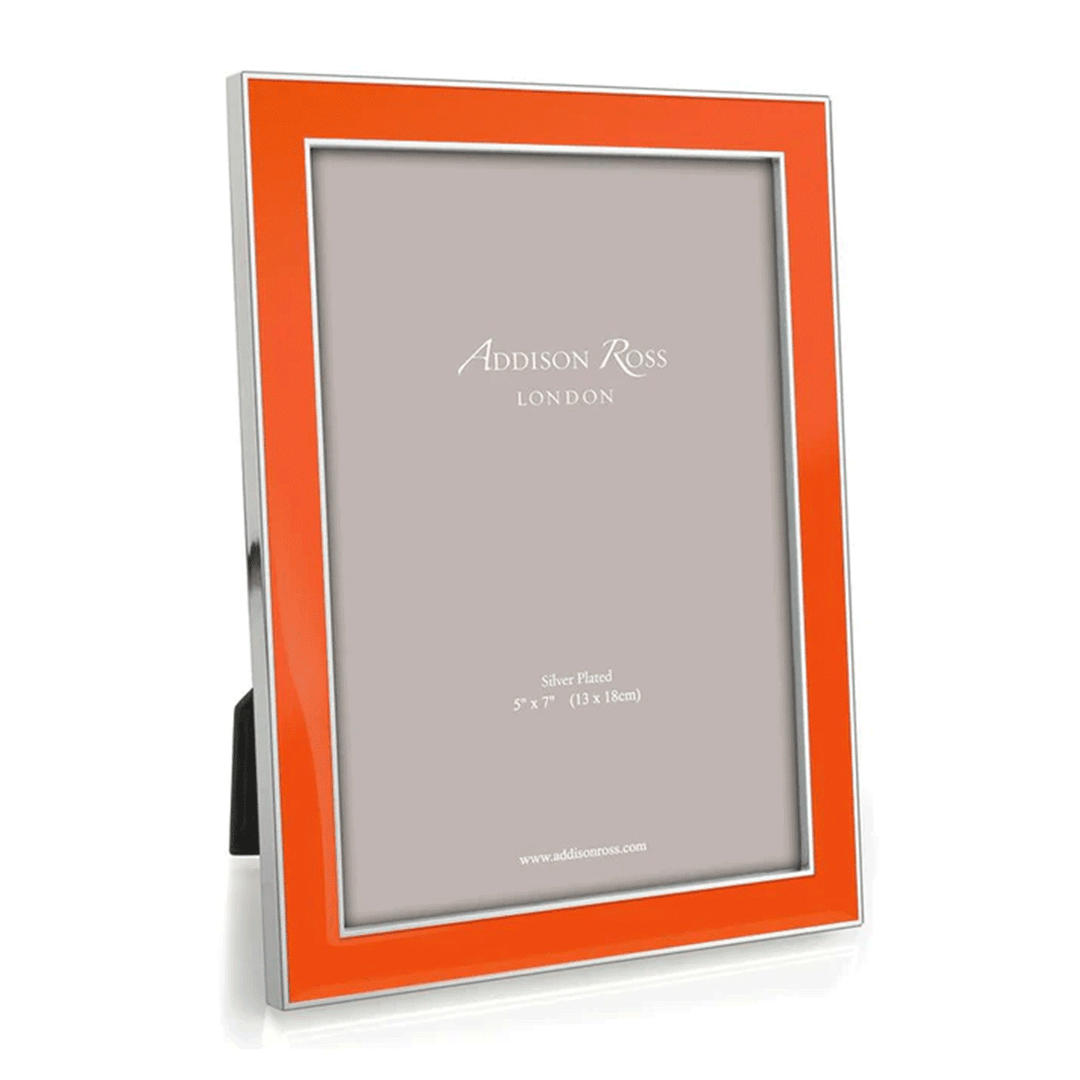 Orange Enamel 5 x 7 Frame
