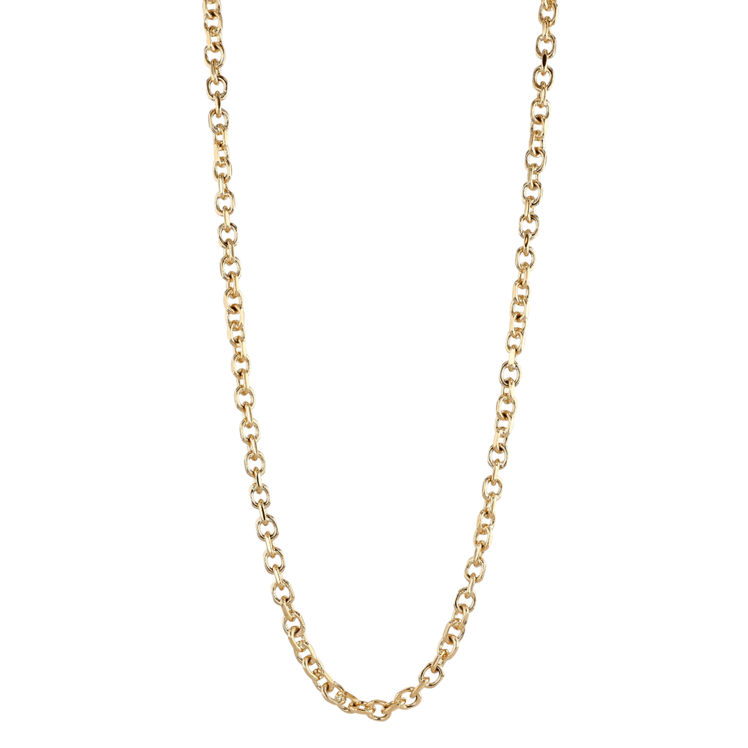 Hamilton Mens Link Collection 18k Yellow Gold 22 Inch Necklace