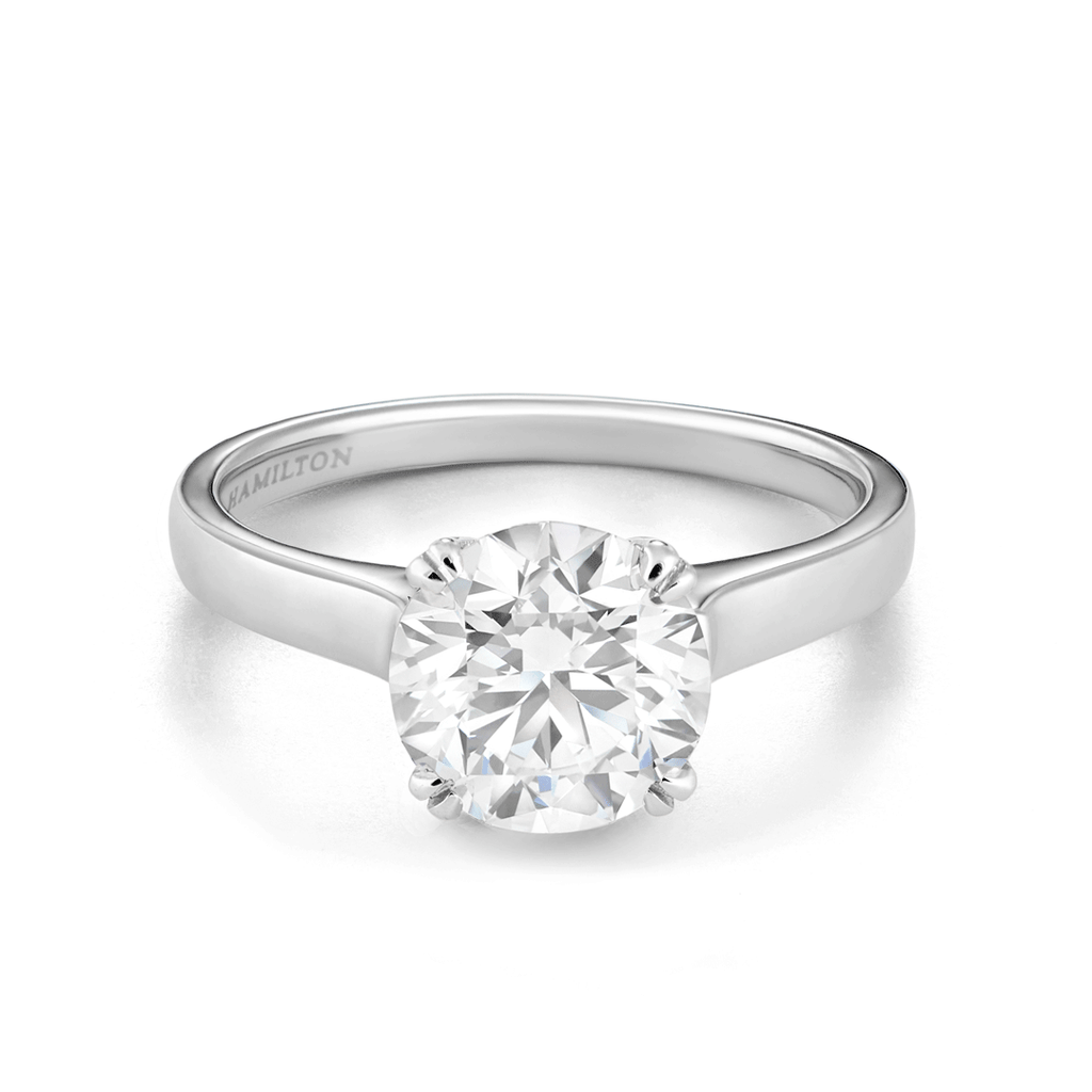 Hamilton Cherish Collection 18k White Gold and 1.50 Total Weight Diamond Engagement Ring