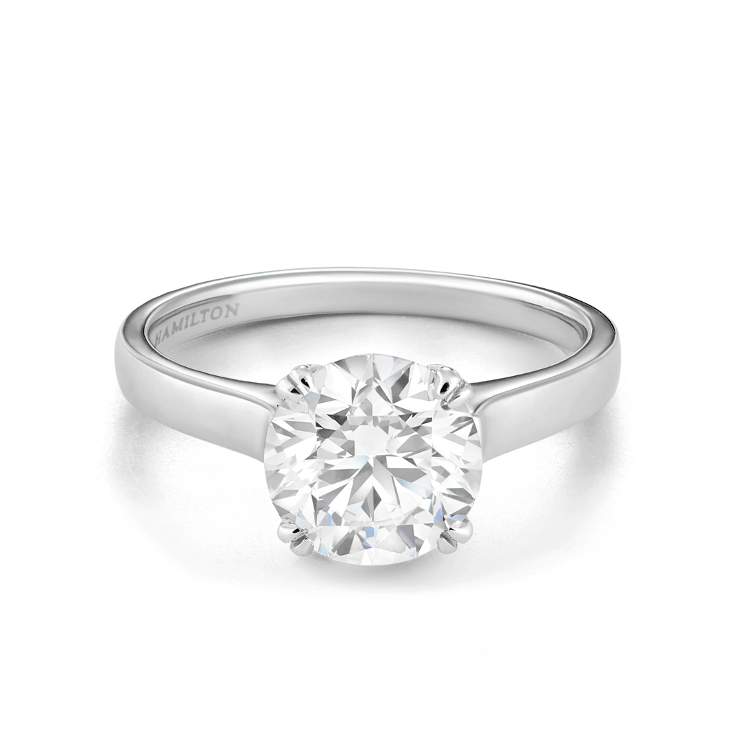 Hamilton Cherish Collection 18k White Gold and 1.50 Total Weight Diamond Engagement Ring