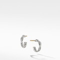 David Yurman Petite Infinity Huggie Hoop Earring with Pavé Diamonds