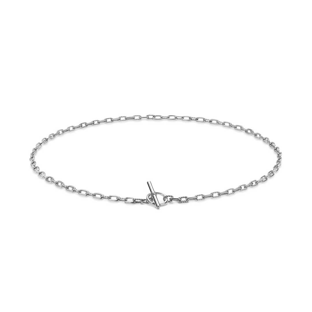 David Yurman DY Madison® Toggle Chain Necklace Sterling Silver, 3mm 17 Inch