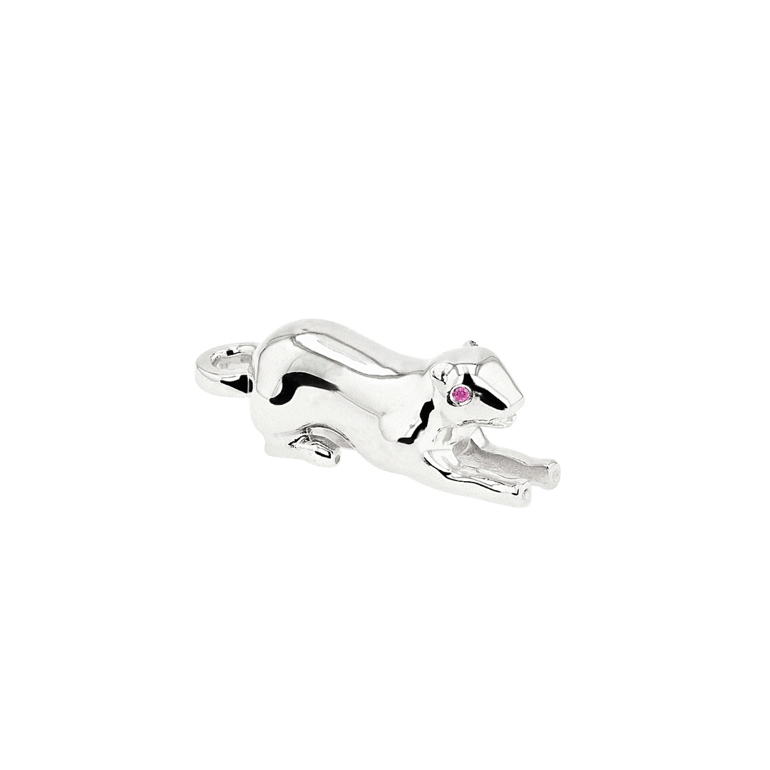 Hamilton Palmer Square Tiger Charm Sterling Silver