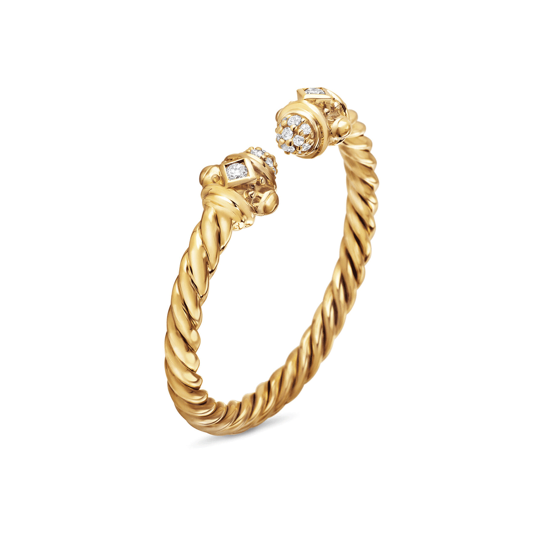 David Yurman Renaissance® Ring 18K Yellow Gold with Diamonds, 2.3mm
