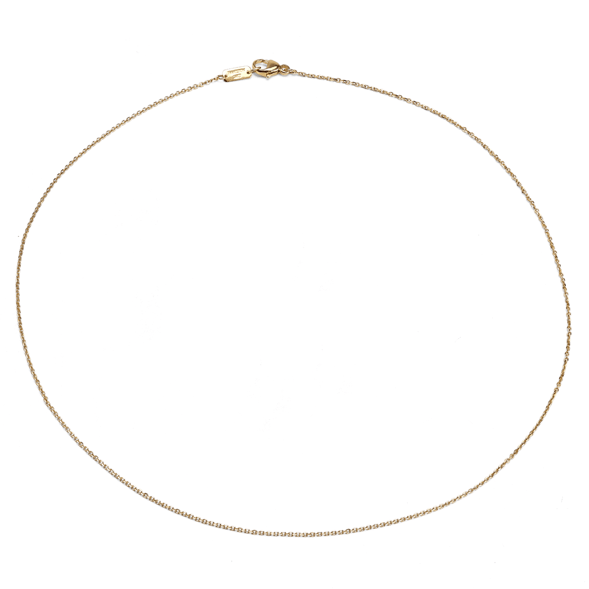 Hamilton Collection Mercer 14k Yellow Recycled Gold 1.2mm Cable 16 Inch Necklace