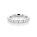 Hamilton Lisette Collection Platinum and 0.50 Total Weight Diamond Half Way Band