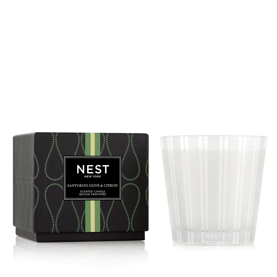 Nest New York Santorini Olive and Citron 3 Wick Candle