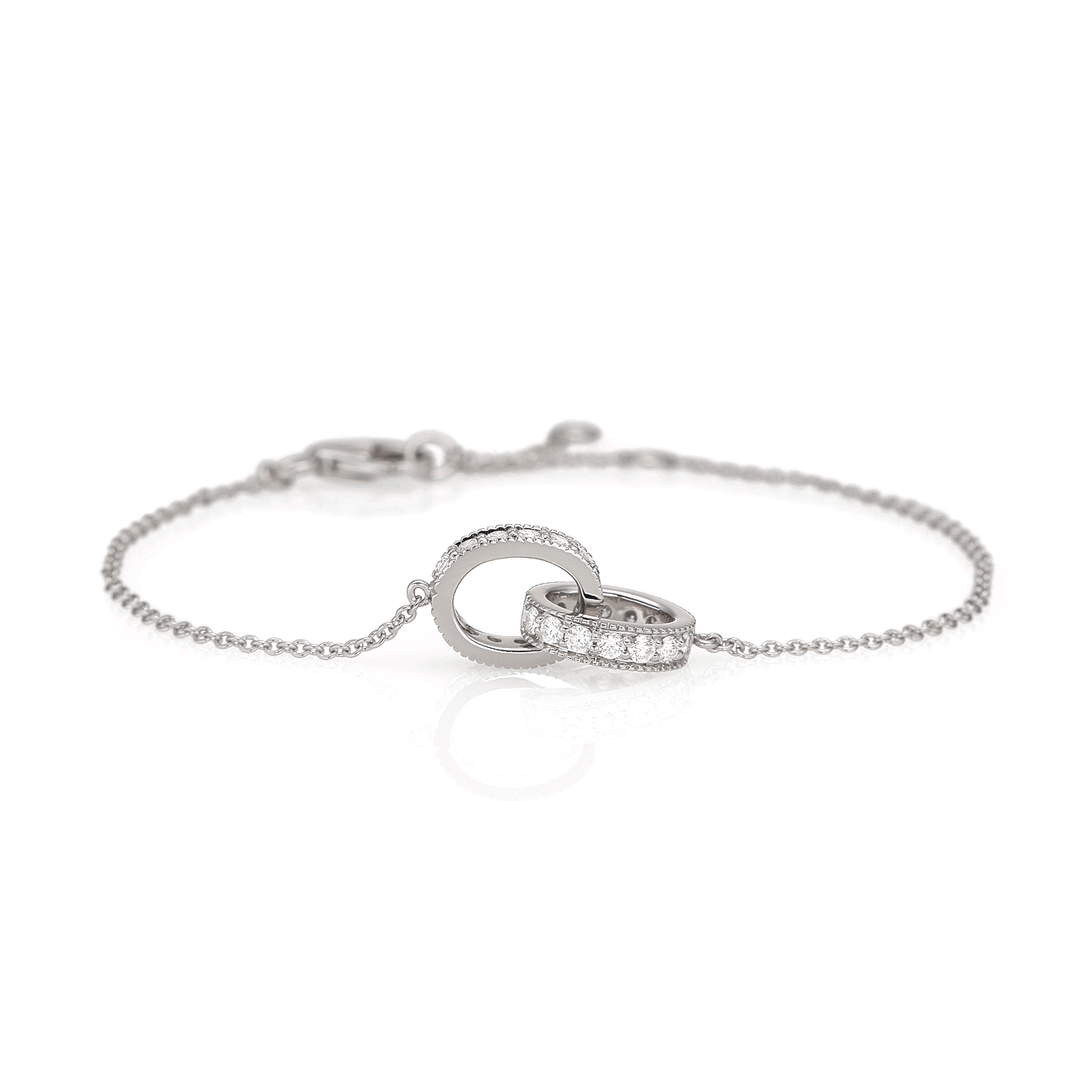 Hamilton Eternity .56 Total Weight Diamond and 18k White Gold Bracelet