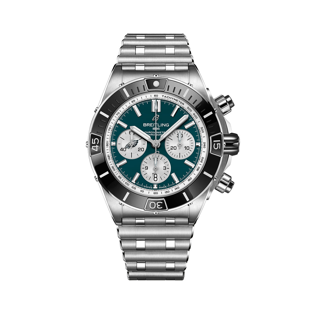 Breitling Super Chronomat B01 44 Eagles NFL Edition #AB01361C1L5A1