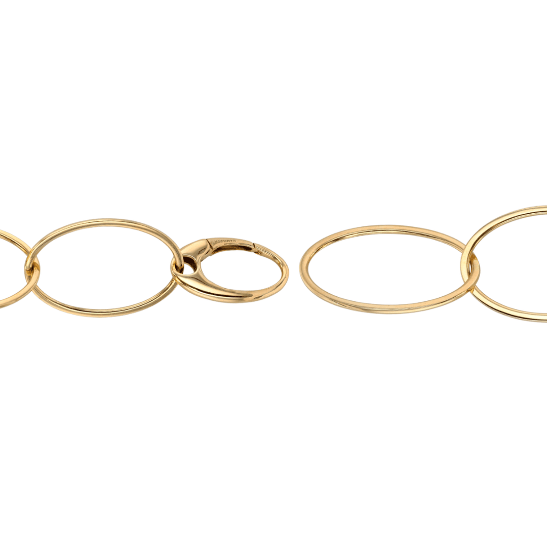 Hamilton Collection 14k Yellow Gold 25 Inch Large Oval Link Necklace