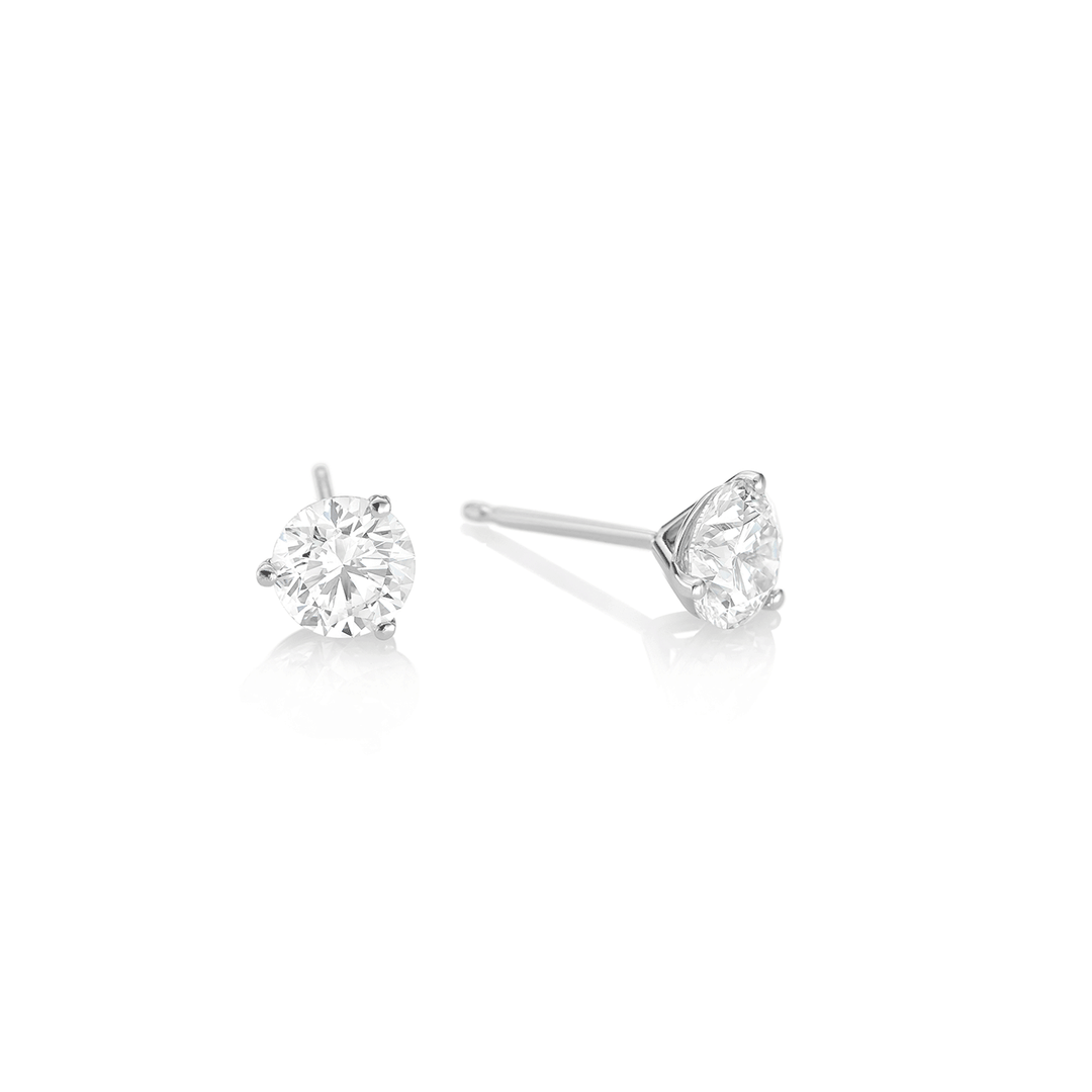 Hamilton Signature Collection Platinum and 2.00 Total Weight Diamond Studs