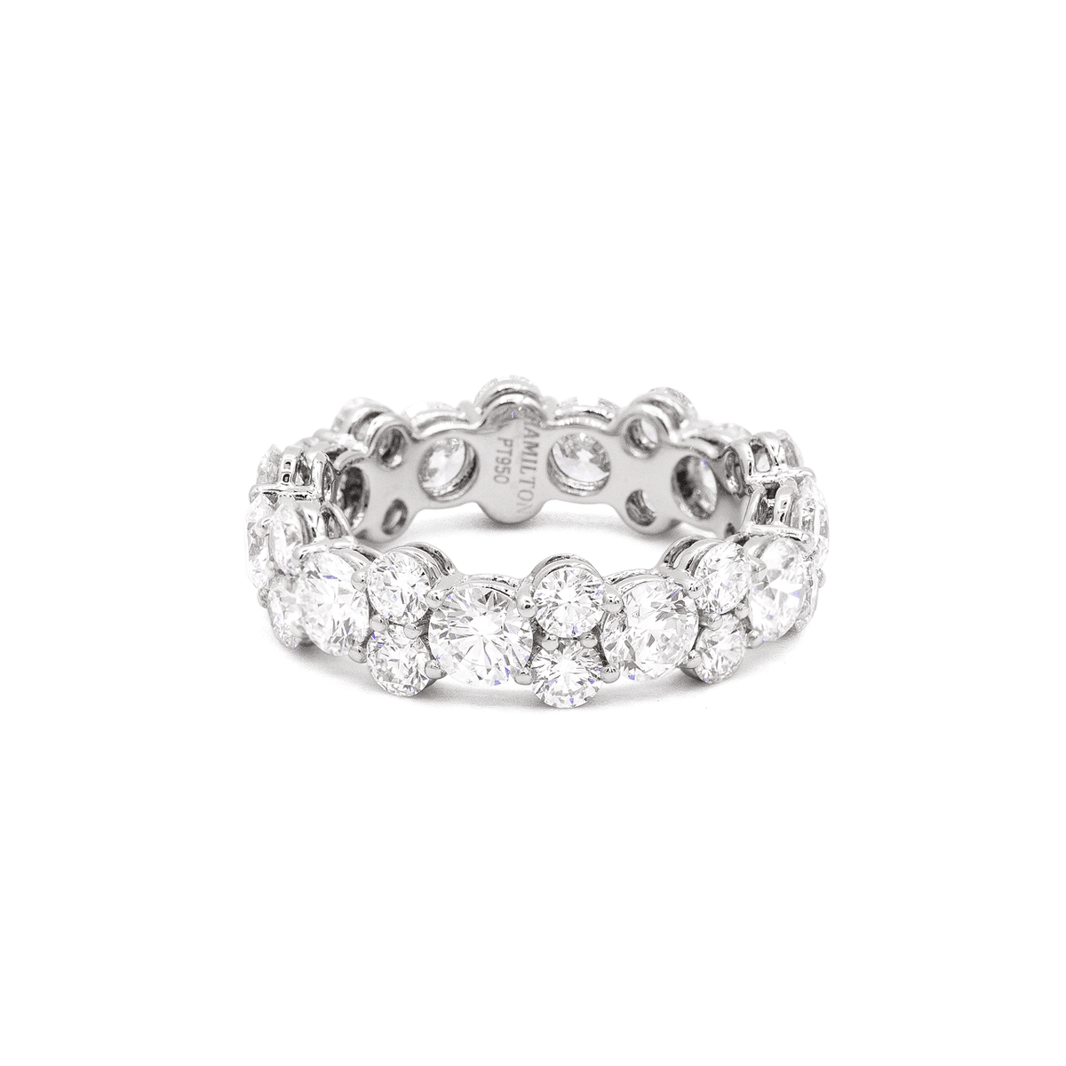 Radiance Platinum &amp; 4.10ct Diamond Eternity Band
