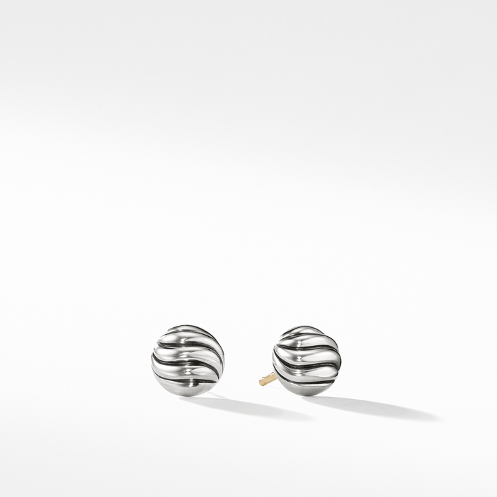 David Yurman Sculpted Cable Sterling Silver Stud Earrings