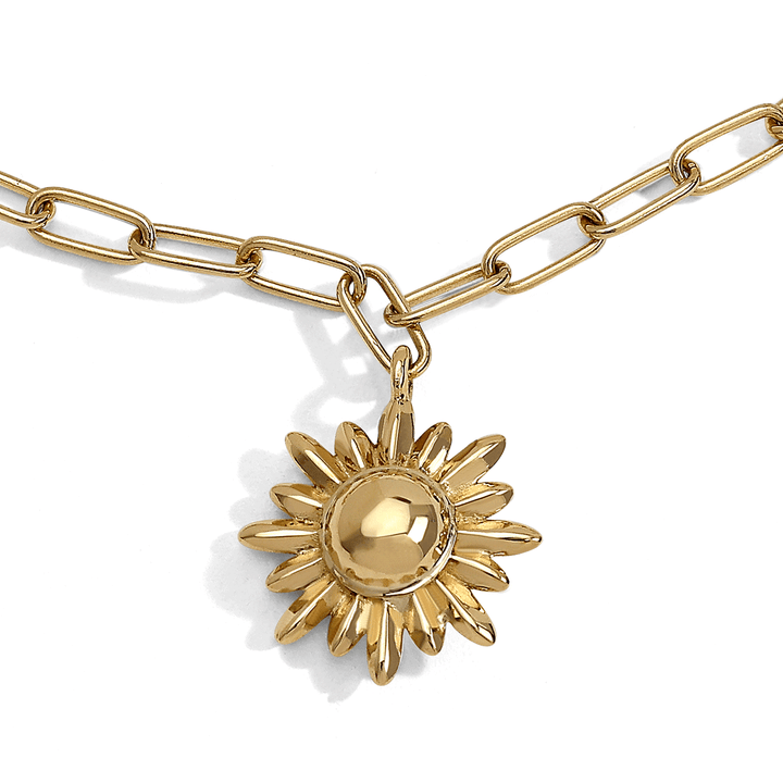 Charms of Hope 18k Gold Sunflower Small Bracelet