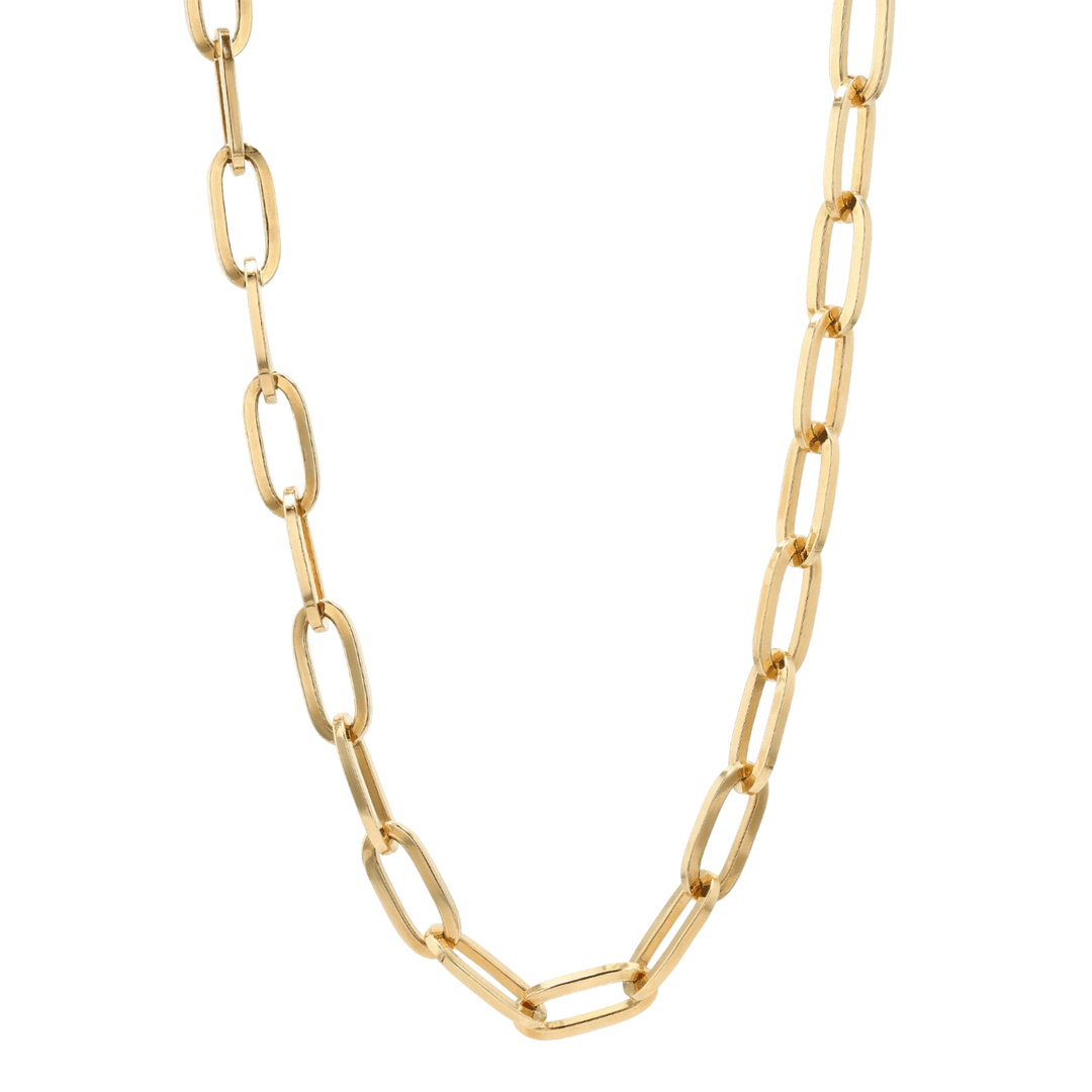 Hamilton Collection 18k Yellow Recycled Gold Extra Large 7.9mm Long Link Chain 16" Necklace