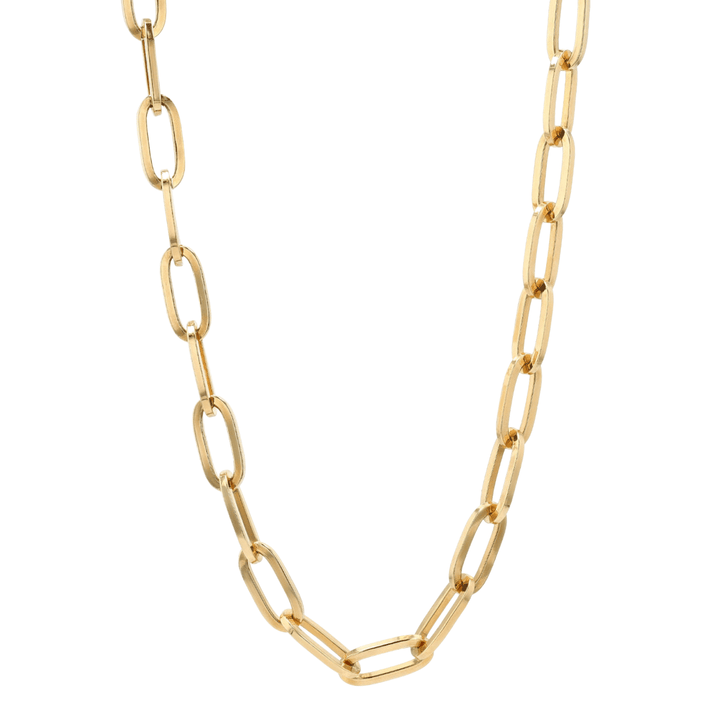 Hamilton Collection 18k Yellow Recycled Gold Extra Large 7.9mm Long Link Chain 16" Necklace