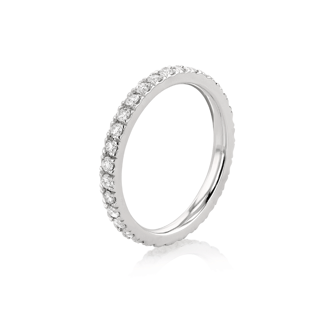 Hamilton Lisette Collection Platinum and 0.65 Total Weight Diamond Eternity Band