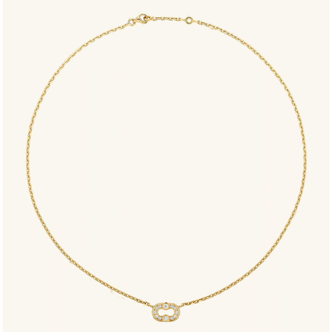 Viltier 18k Yellow Gold Magnetic Diamond Pendant