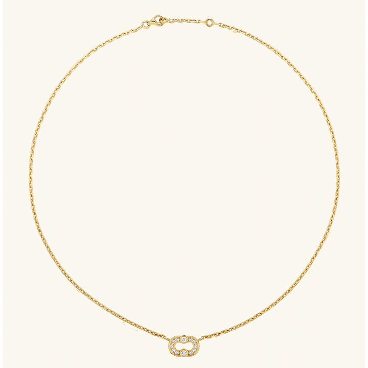 Viltier 18k Yellow Gold Magnetic Diamond Pendant