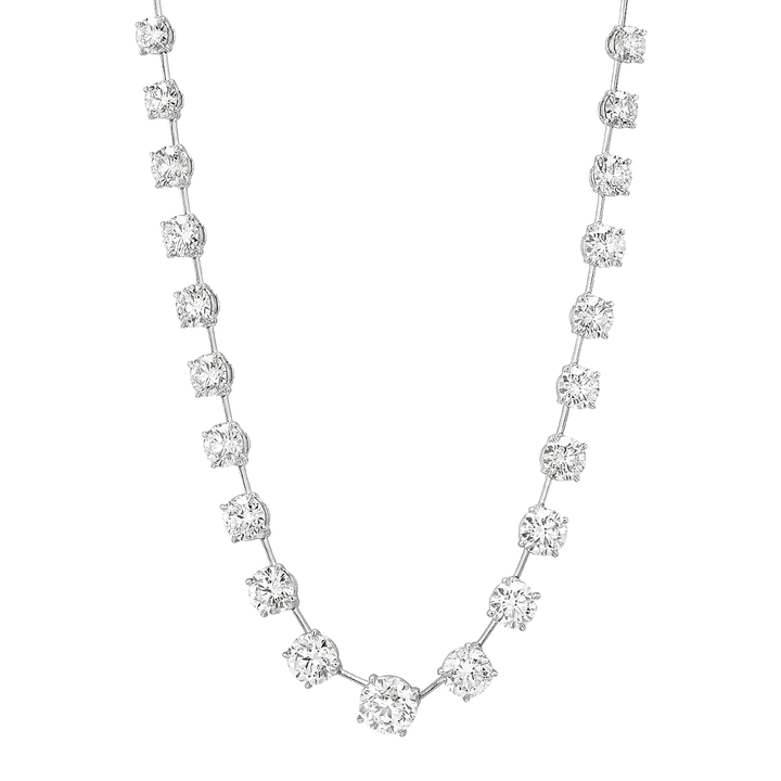 Hamilton Private Reserve Collection Platinum and Diamond Bar Set Necklace