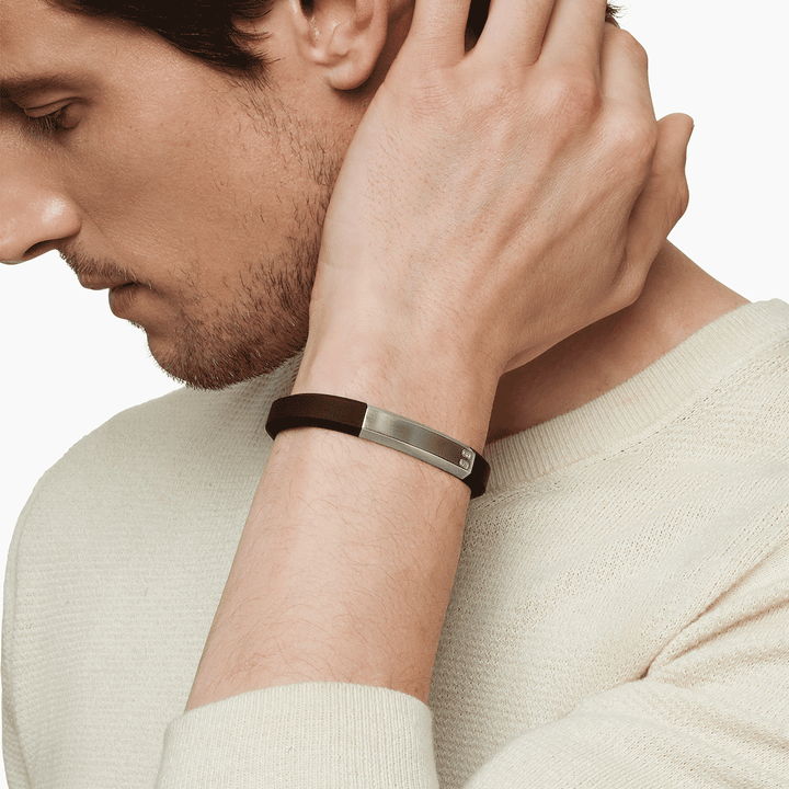 David Yurman Streamline ID Black Rubber Bracelet