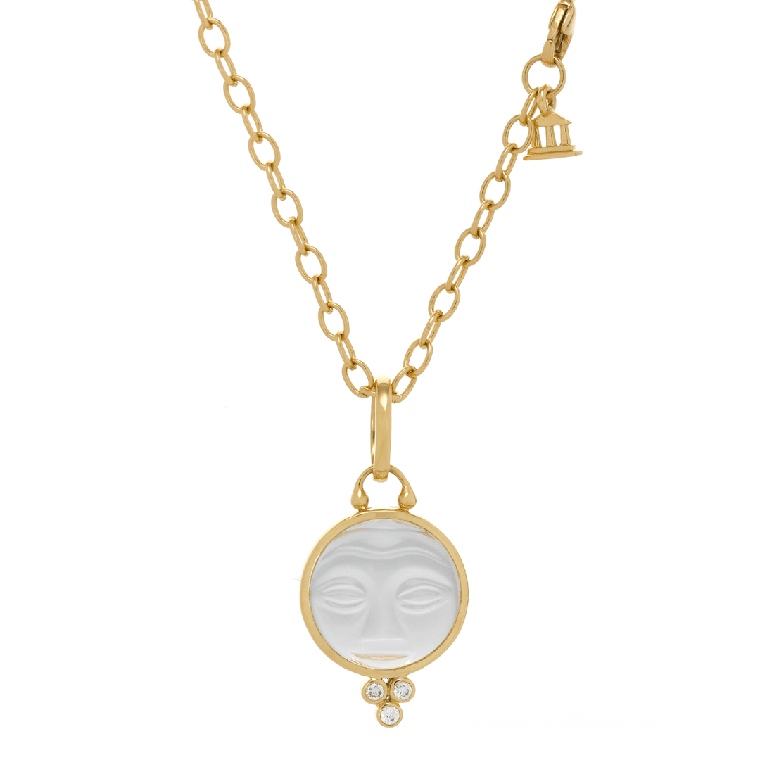 Temple St. Clair 18k Yellow Gold Moonface Pendant Medium
