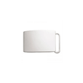 Sterling Silver Plain Polished 1 Inch Belt Buckle
