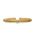 David Yurman Cablespira® Flex Center Station Bracelet 18k Gold Medium
