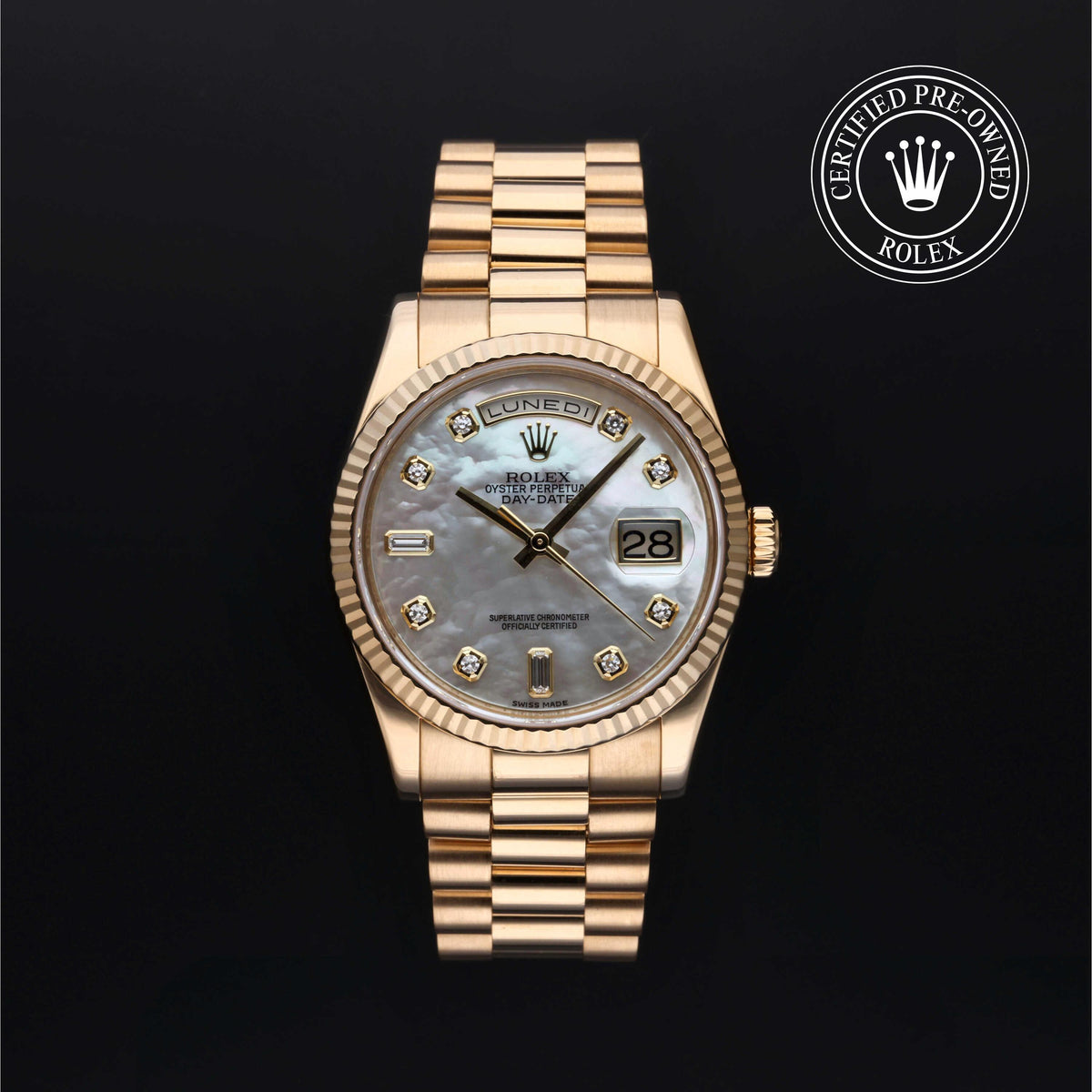 Rolex Certified Pre-Owned Day-Date 36 M118238-0165