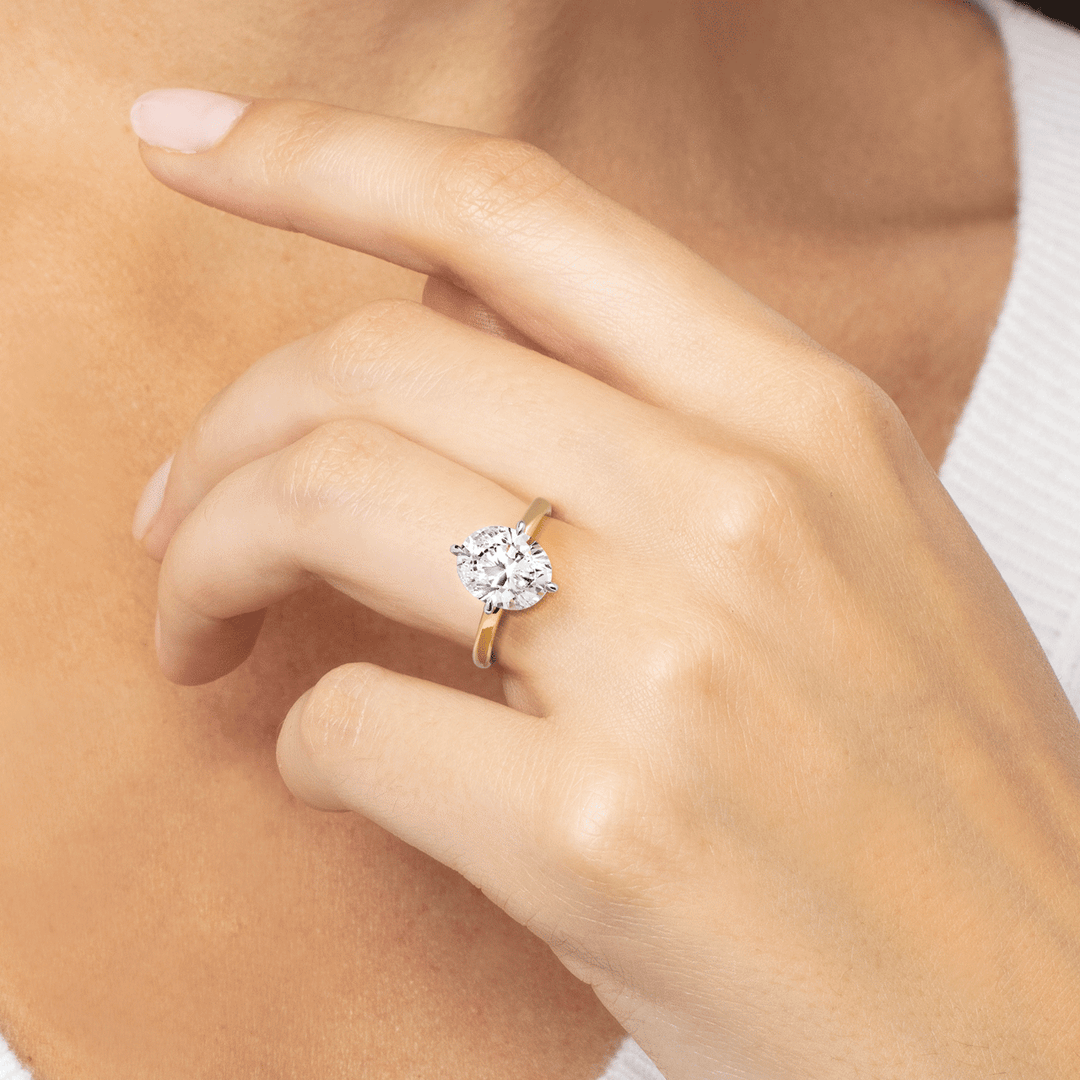 Hamilton Caroline Collection 18k Yellow Gold Solitaire Mounting Engagement Ring