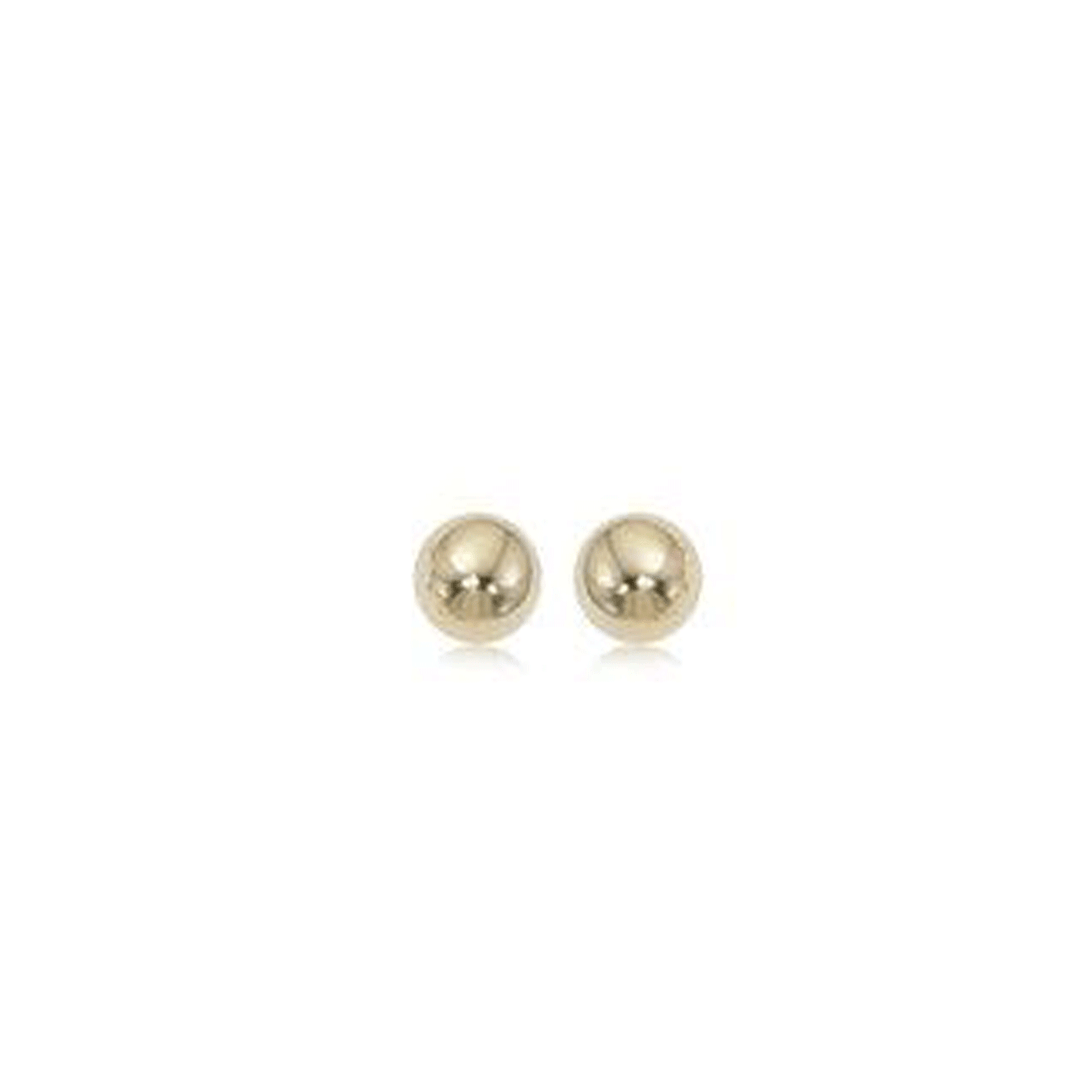 Classic 14k Yellow Gold 4mm Ball Stud Earrings