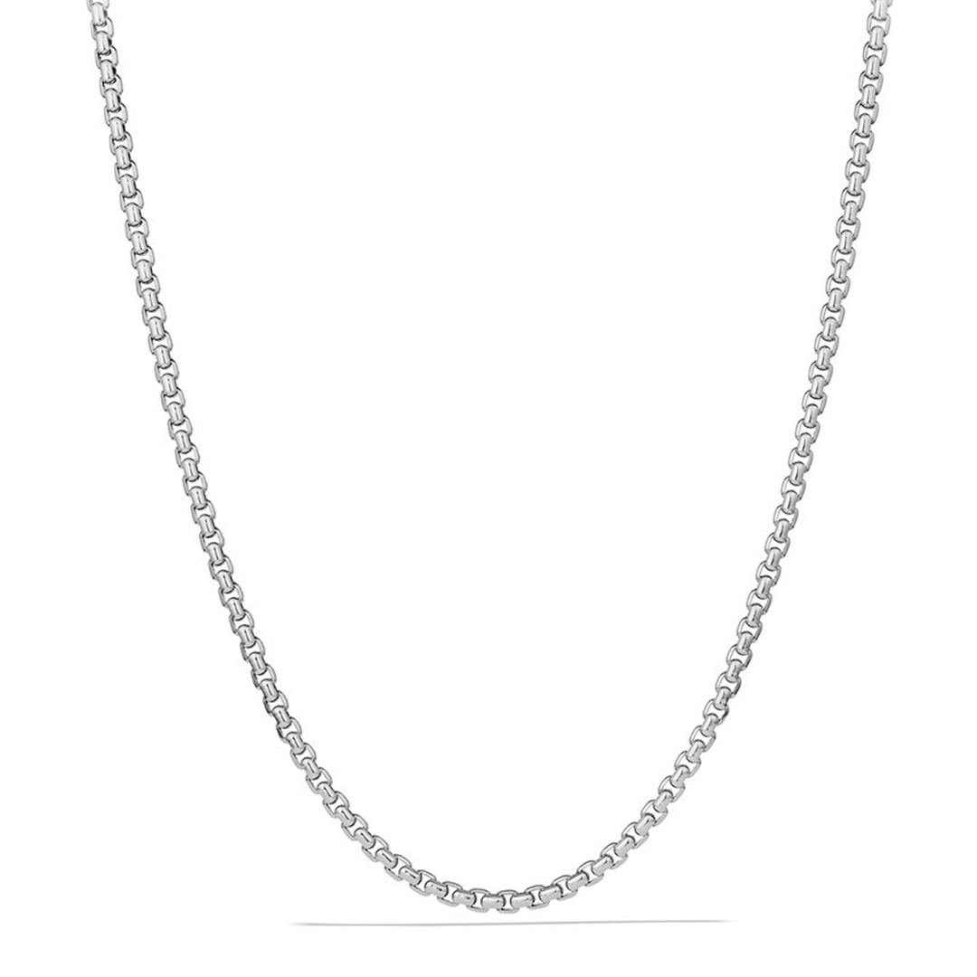 David Yurman Box Chain Necklace Sterling Silver, 4.8mm