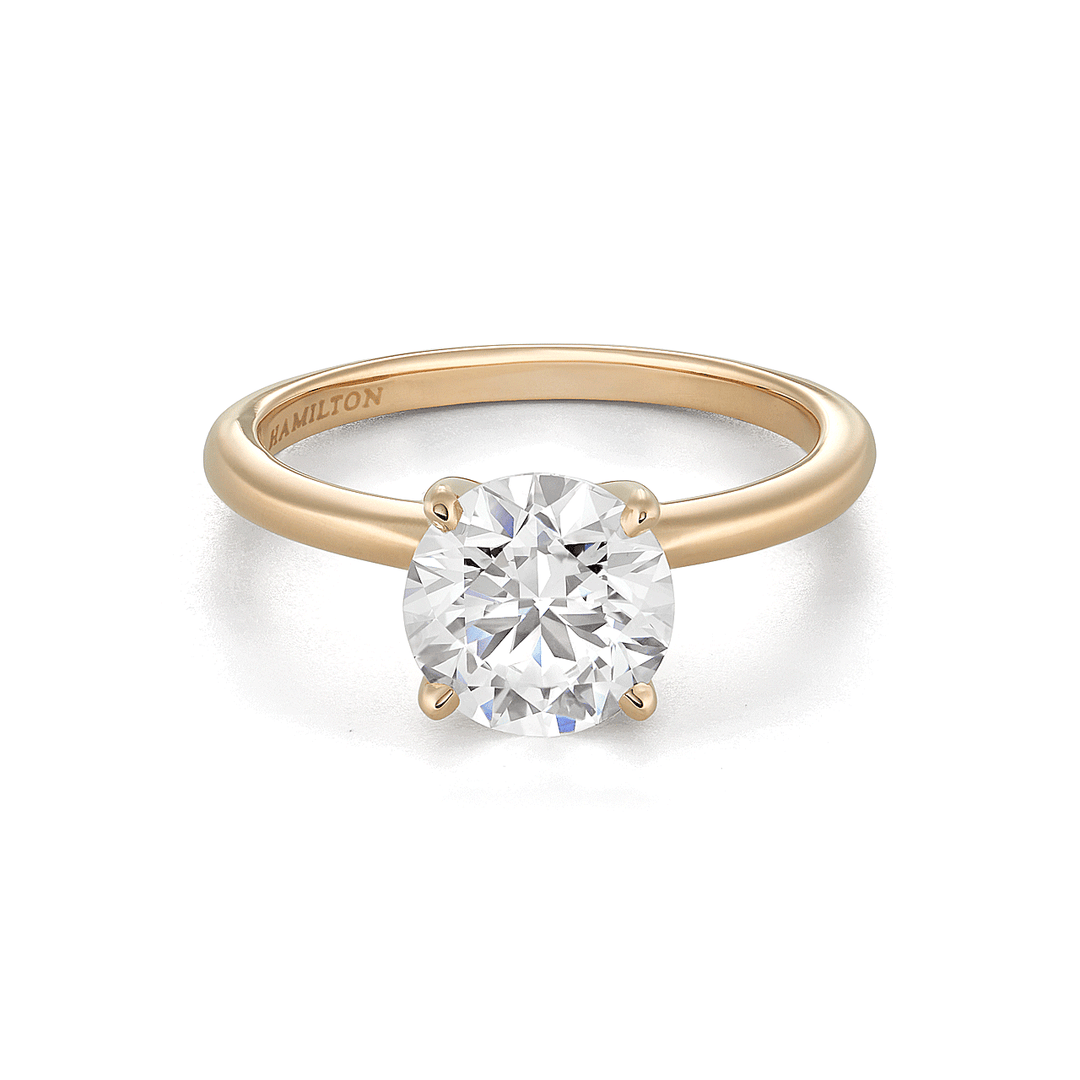 The Hamilton Select 2.00 CT I-J/SI 14k Yellow Gold Diamond Engagement Ring GIA Certified