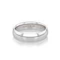 Hamilton Collection 18k White Recycled Gold 6mm Comfort Fit Wedding Band